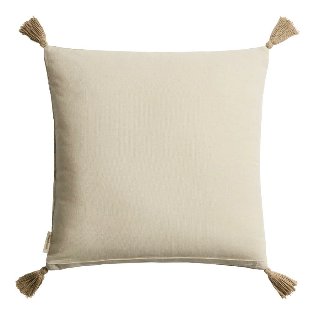 World Market Coral Ribbed Carpet Print Throw Pillow 3 World Market Coral Ribbed Carpet Print Throw Pillow - Image 3