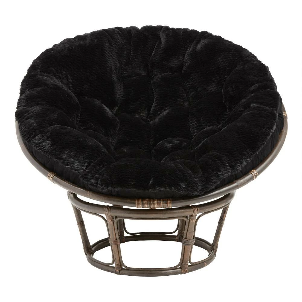 World Market Faux Fur Papasan Chair Cushion 8 World Market Faux Fur Papasan Chair Cushion - Image 8