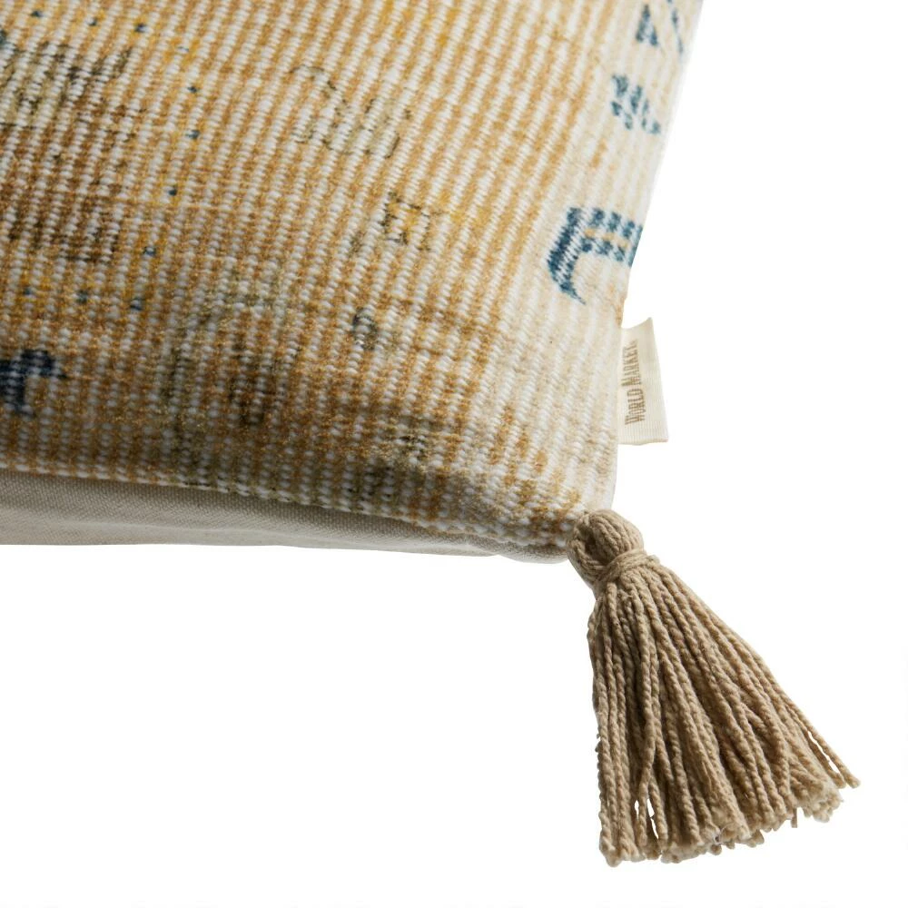 World Market Coral Ribbed Carpet Print Throw Pillow 4 World Market Coral Ribbed Carpet Print Throw Pillow - Image 4