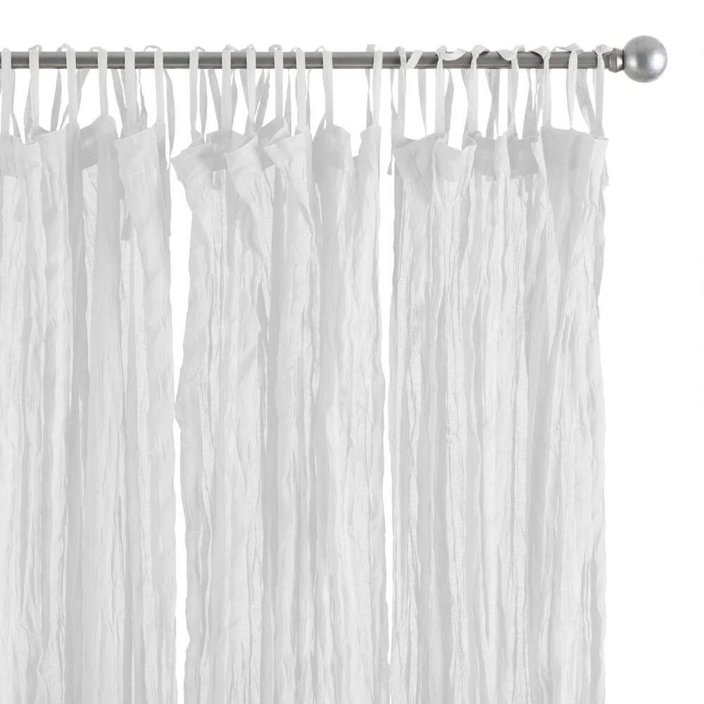 World Market Cotton Crinkle Voile Curtains Set of 2 6 World Market Cotton Crinkle Voile Curtains Set of 2 - Image 6