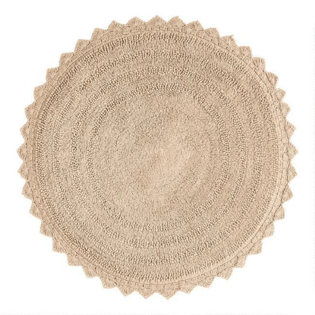 World Market Redondo Round Cotton Bath Mat 8 World Market Redondo Round Cotton Bath Mat - Image 8