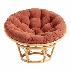 World Market Terracotta Velvet Corduroy Papasan Cushion