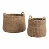 Cost Plus World Market Noelle II Natural Hyacinth Tote Basket