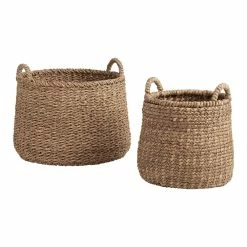 Cost Plus World Market Noelle II Natural Hyacinth Tote Basket