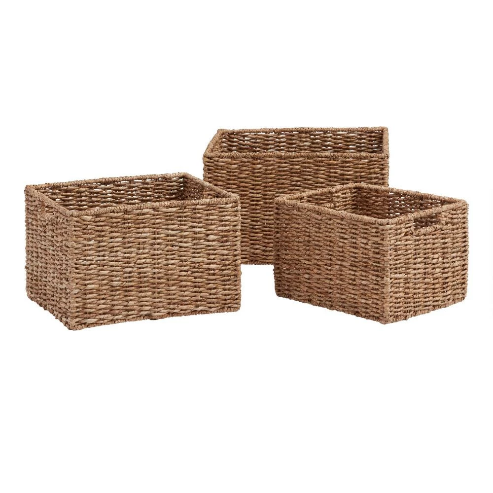World Market Mari Natural Seagrass Utility Basket 1 World Market Mari Natural Seagrass Utility Basket