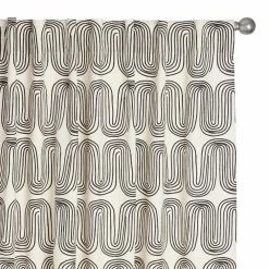 World Market Arches Cotton Sleeve Top Curtains Set Of 2