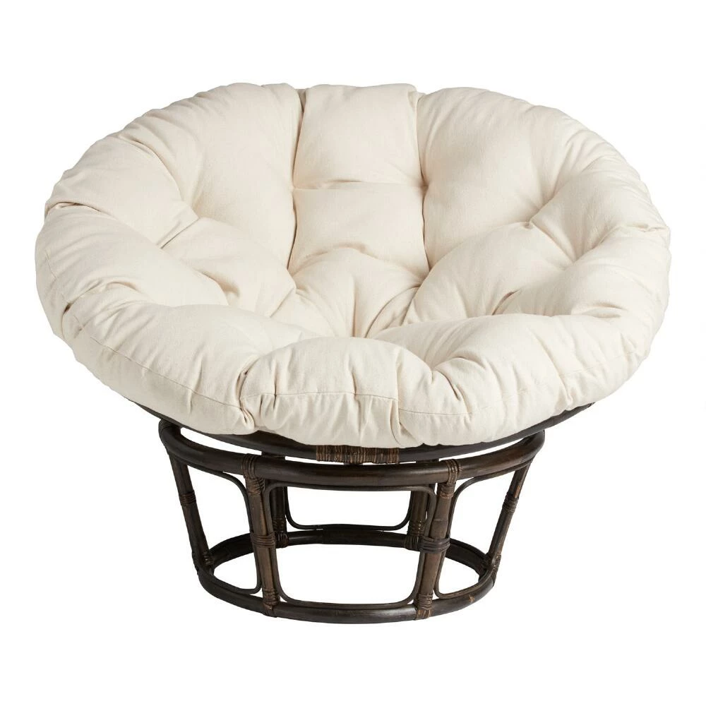 World Market Elora Ivory Papasan Chair Cushion 1 World Market Elora Ivory Papasan Chair Cushion