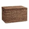 World Market Madras Dark Brown Abaca Storage Trunk