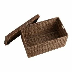 World Market Madras Dark Brown Abaca Storage Trunk -Decor & Pillows Sales Store unnamed file 749