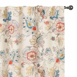 World Market Corinne Multicolor Floral Sleeve Top Curtains Set Of 2