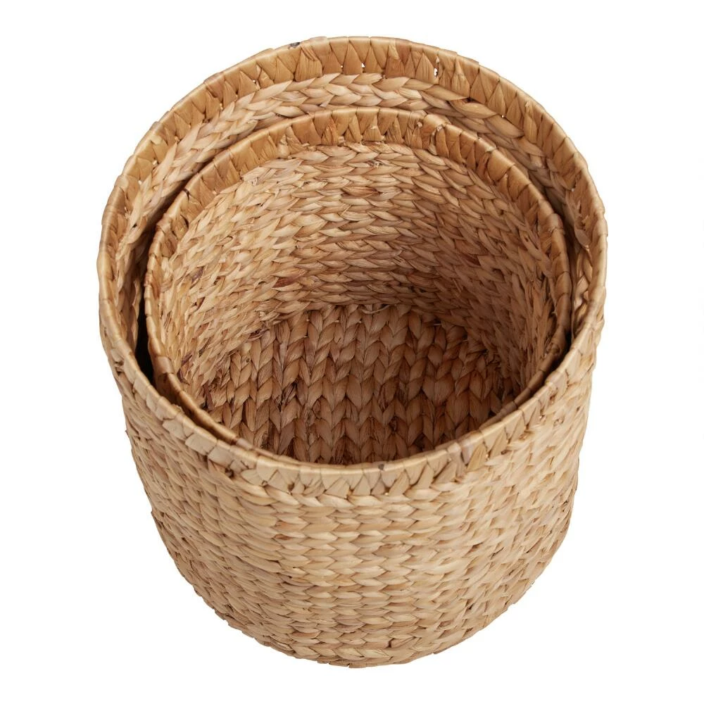 World Market Keely Natural Hyacinth Tote Basket 2 World Market Keely Natural Hyacinth Tote Basket - Image 2