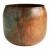 World Market Copper Vintage Patina Metal Planter