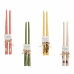 World Market Pastel Botanicals Taper Candle 2 Pack