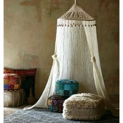 World Market Boho Sheer Cotton Macrame Canopy -Decor & Pillows Sales Store unnamed file 876