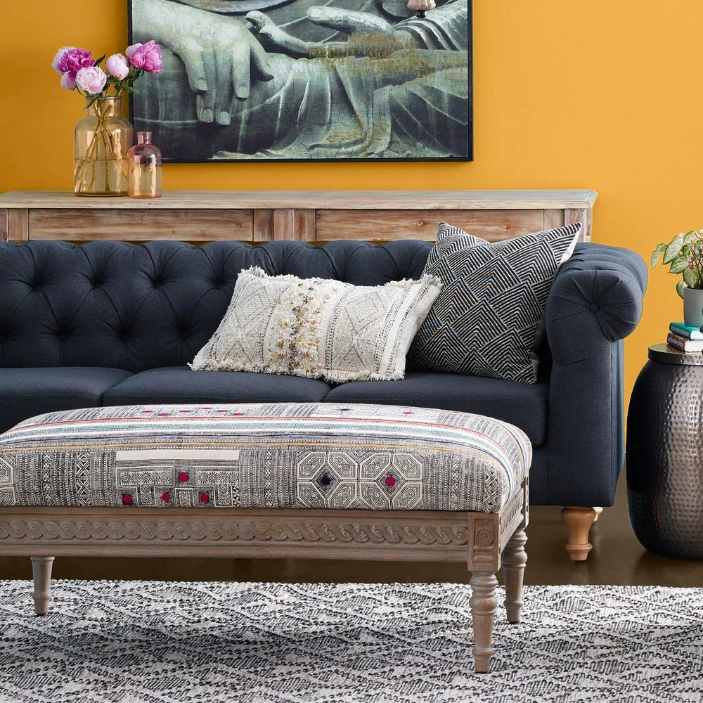 World Market Geometric Angle Jacquard Throw Pillow 2 World Market Geometric Angle Jacquard Throw Pillow - Image 2