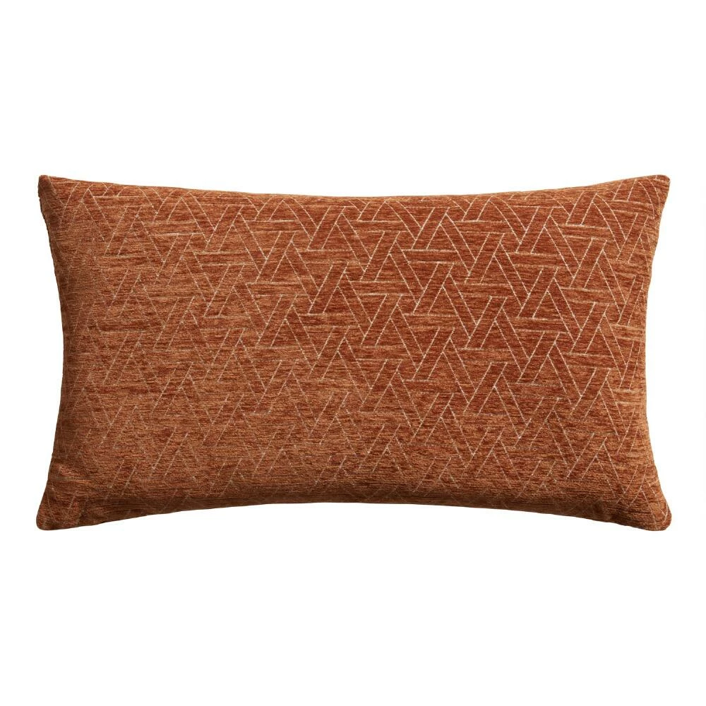 World Market Chenille Abstract Geo Lumbar Pillow 2 World Market Chenille Abstract Geo Lumbar Pillow - Image 2