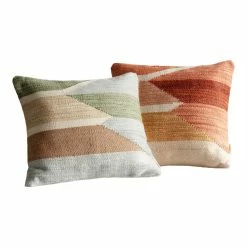 World Market Tonal Woven Geometric Indoor Outdoor Throw Pillow