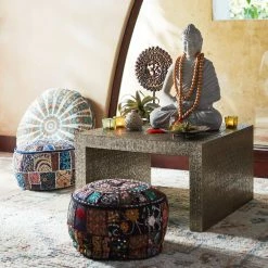 World Market Round Medallion Floral Floor Cushion -Decor & Pillows Sales Store unnamed file 951