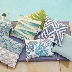 World Market Blue and Ivory Geometric Indoor Outdoor Throw Pillow 7 World Market Blue and Ivory Geometric Indoor Outdoor Throw Pillow -Decor & Pillows Sales Store unnamed file 962