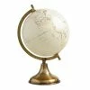 World Market White Globe With Gold Stand