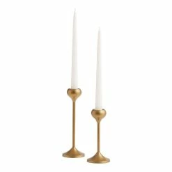 World Market Talia Gold Taper Candle Holder