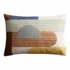 World Market Tufted Modern Geo Print Lumbar Pillow