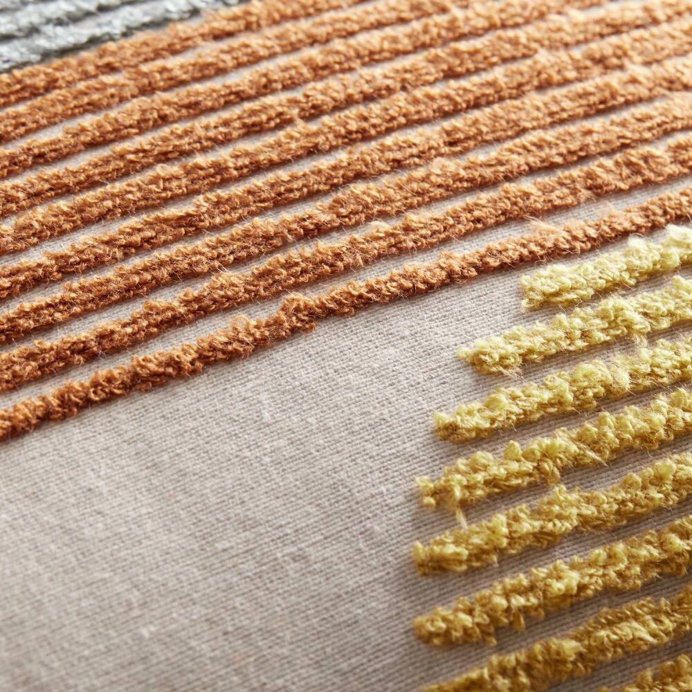 World Market Tufted Modern Geo Print Lumbar Pillow 4 World Market Tufted Modern Geo Print Lumbar Pillow - Image 4